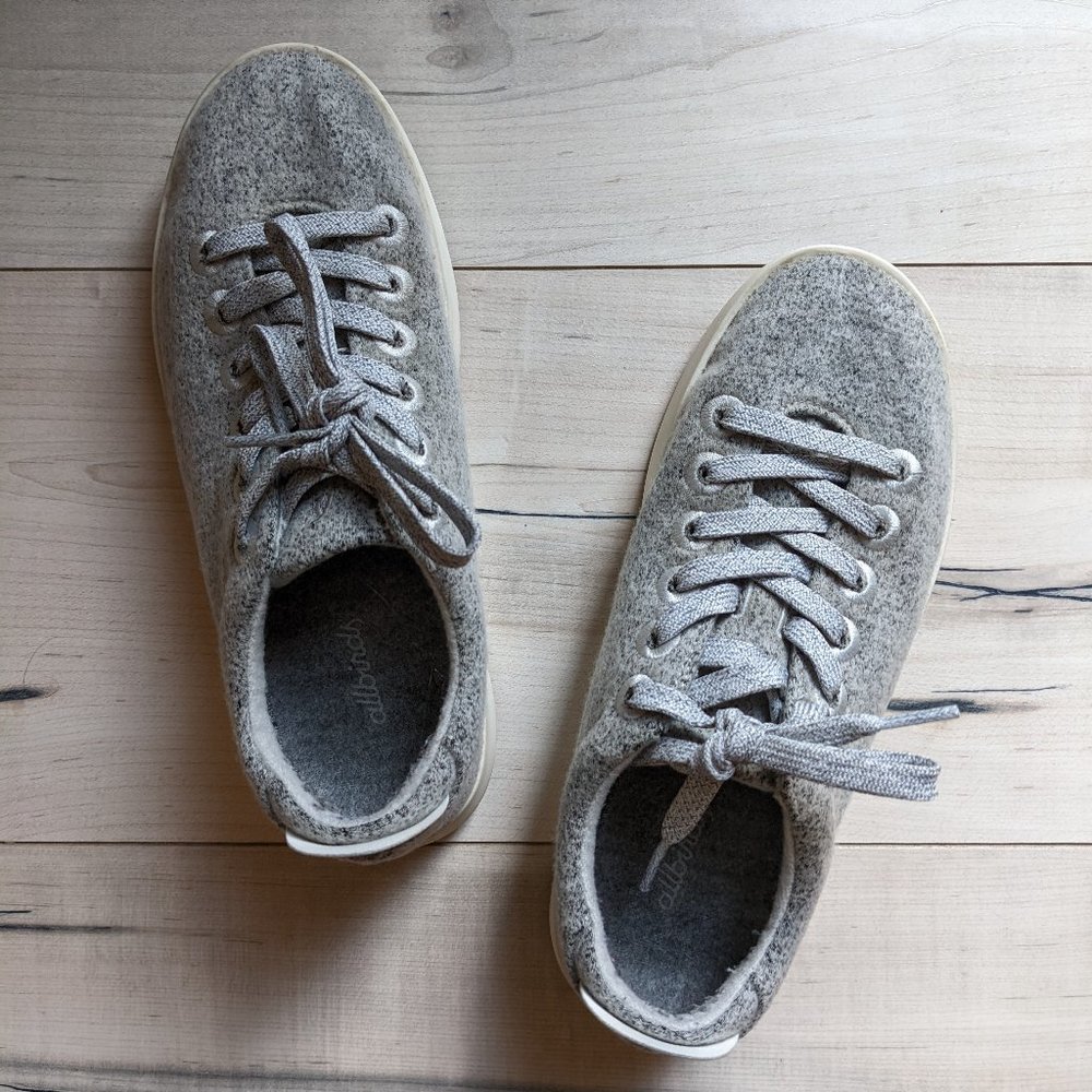 Allbirds wool pipers Sz 7 gray